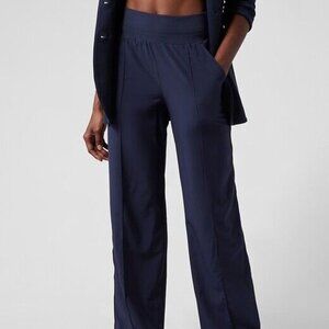 Athleta Nolita Wide Leg Pants Navy Size 4